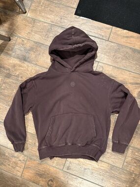 Ninth Hall Fundamentals Brown Wash Boxy Hoodie